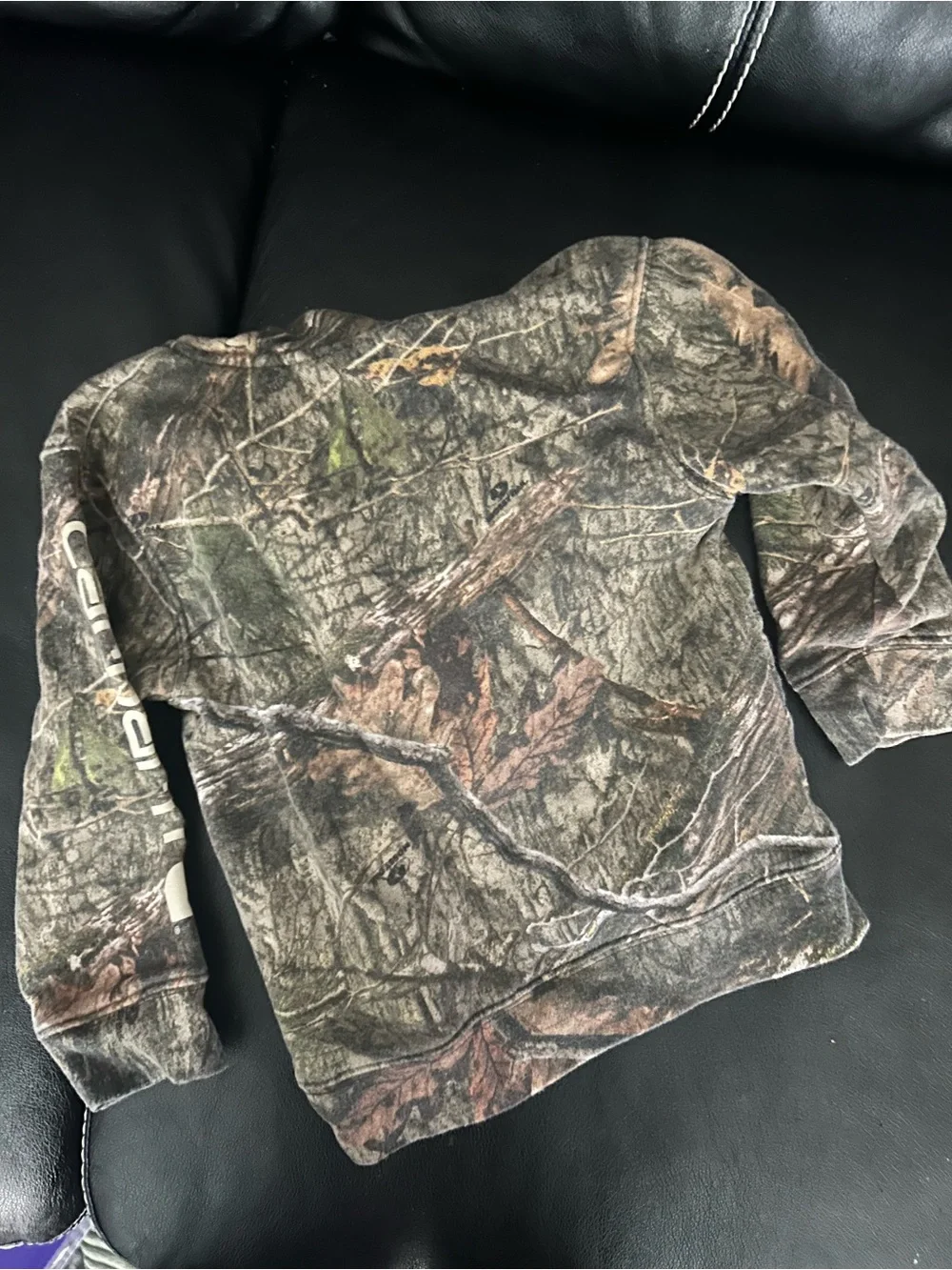 Carhartt Kids Realtree Camo Half-Zip Hooded Pullover - Brown/Green